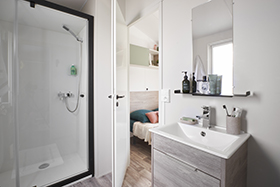 Salle de bain de Mobil home